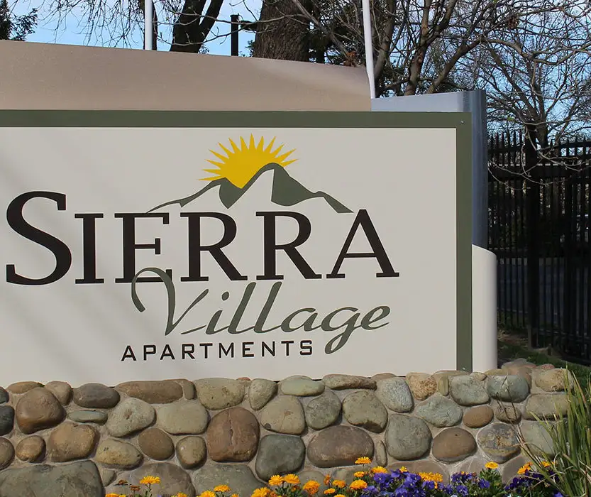 Sierra Village Apartments exterior sign